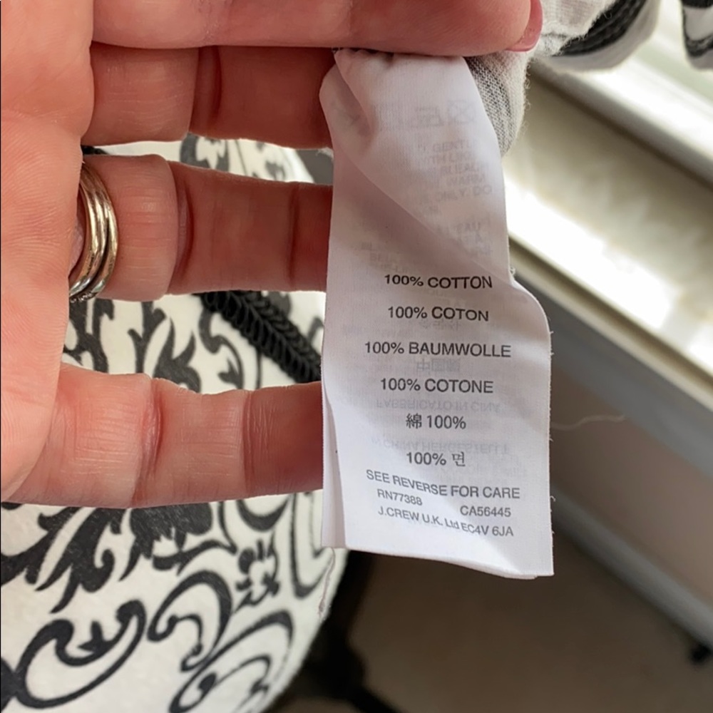 J. Crew Polka Dot Striped Boat Neck Tee Medium - Picture 3 of 4